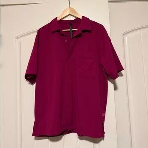 Lululemon Airing Easy Camp Collar Shirt Wild Berry